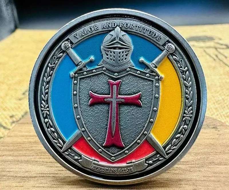 Vintage Knight Commemorative Coin " Prayer and Protection" Coin