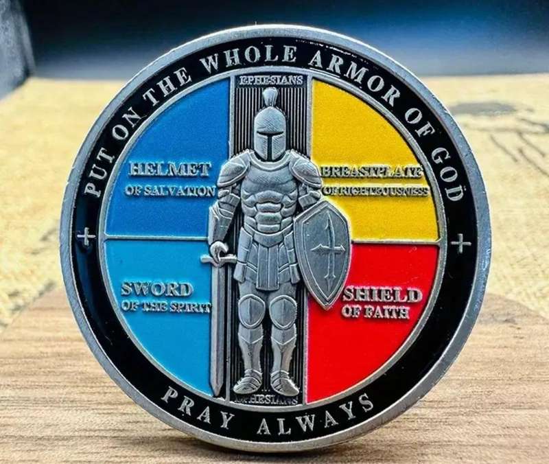 Vintage Knight Commemorative Coin " Prayer and Protection" Coin