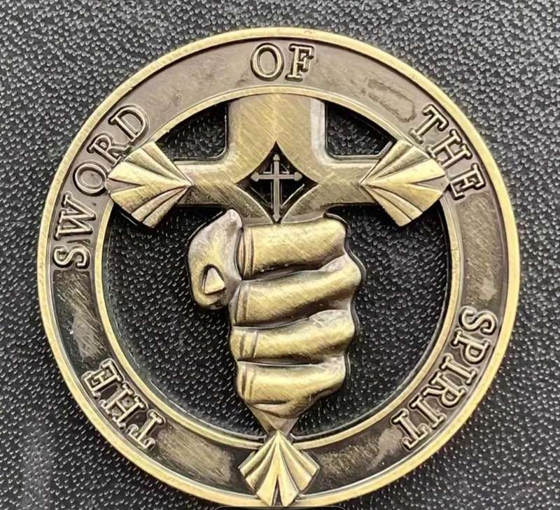 Hollow Fist "The Sword of The Spirit" Commemorative Coin in Capsule