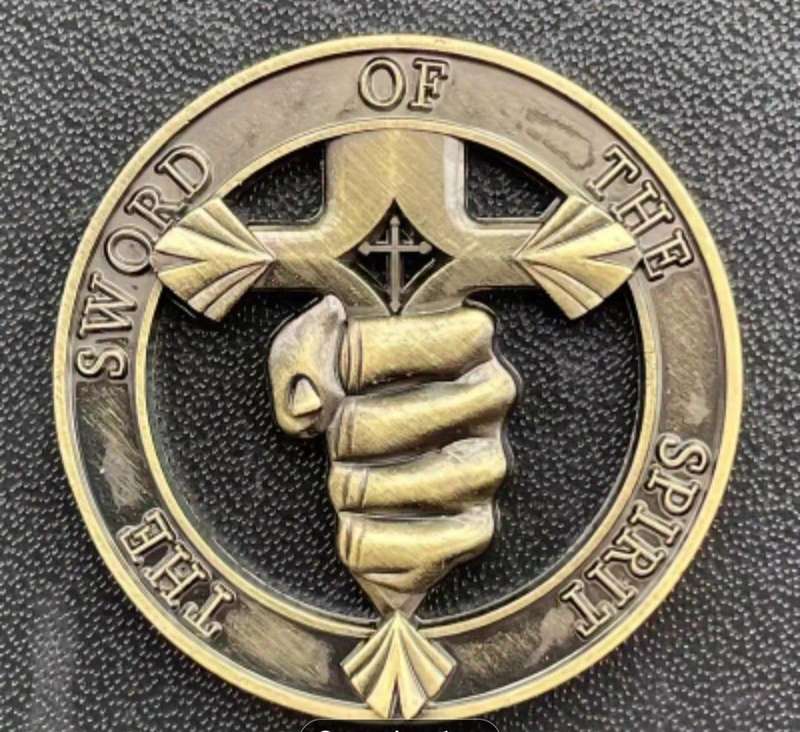 Hollow Fist "The Sword of The Spirit" Commemorative Coin in Capsule