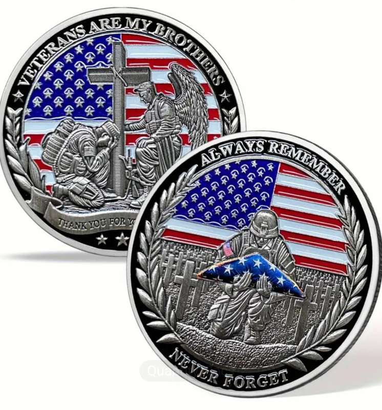 American Military Patriotic Honouring Sirvice,Veteran Commemorative Coin ' no2.