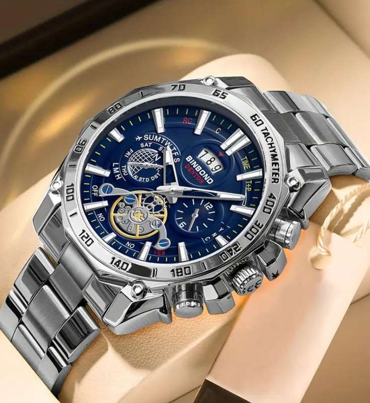 BinBond Quartz Men's Watch,Analog Display Luminous, ,Date Display , 3ATM Water Resistant. New in Box