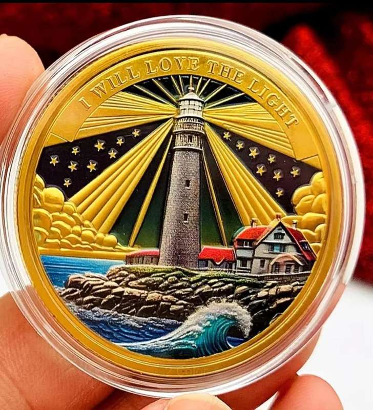 Nautical Lighthouse Ocean Commemorative Coin New in Capsule
