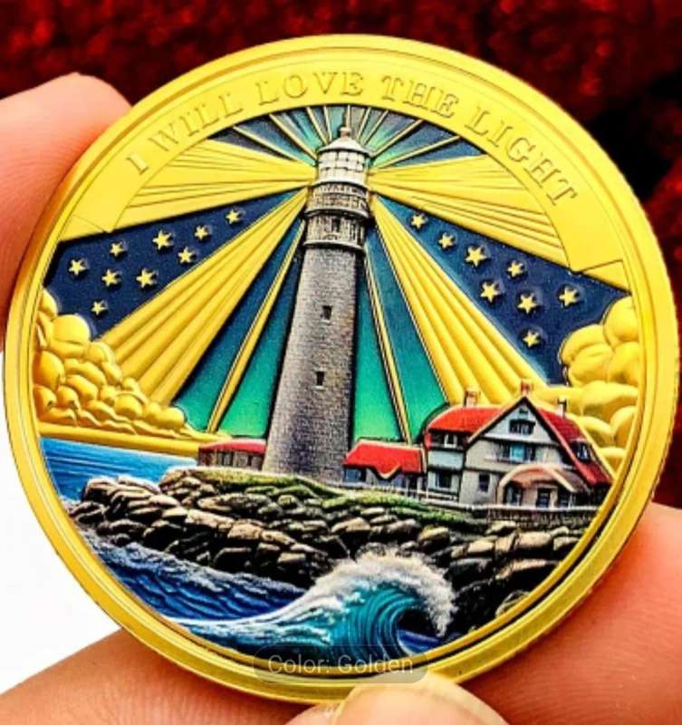 Nautical Lighthouse Ocean Commemorative Coin New in Capsule