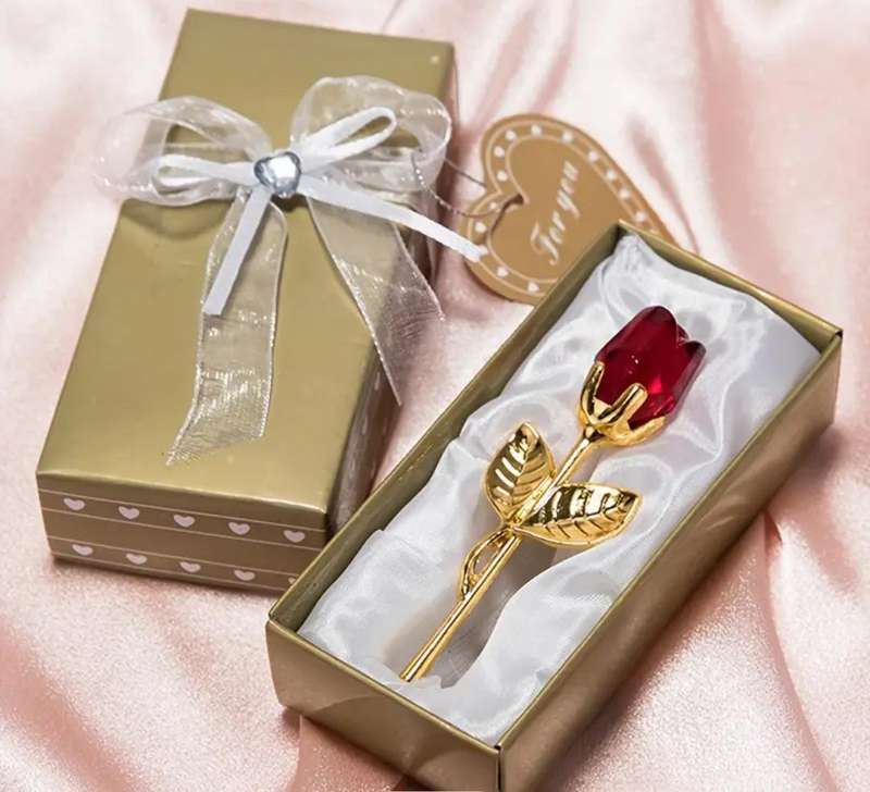 3pc,s  Romantic Crystal Roses each One in own Box. New