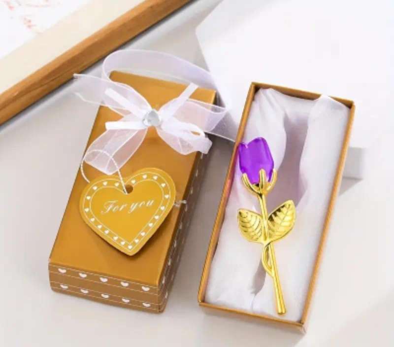 3pc,s  Romantic Crystal Roses each One in own Box. New