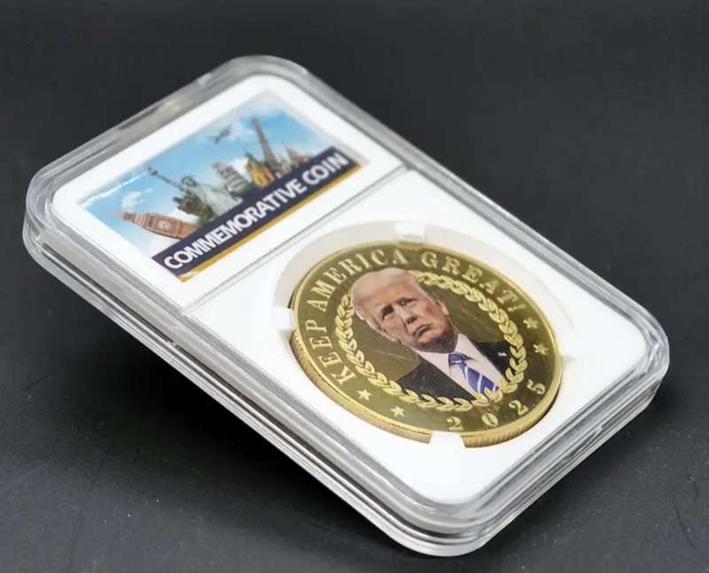 USA President Donald Trump Commemorative Coin Boxed.