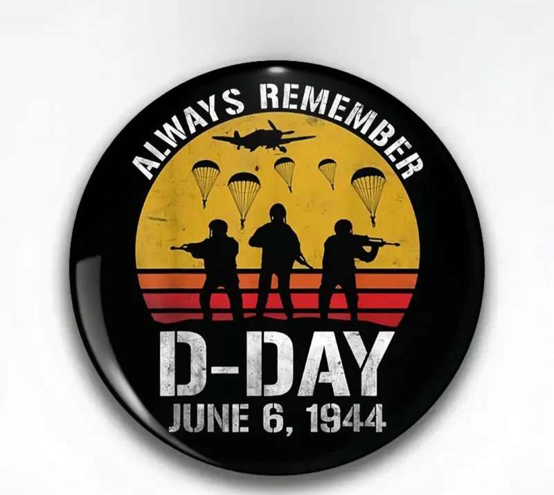 D-DAY June 6, 1944 Commemorative pin/Badge /Brooch.
