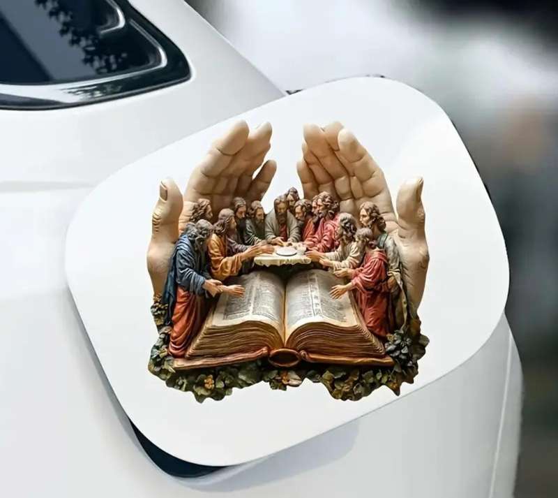 6 Inch "The Book of Shepherd's" Vinyl Religious Sticker 'Waterproof'
