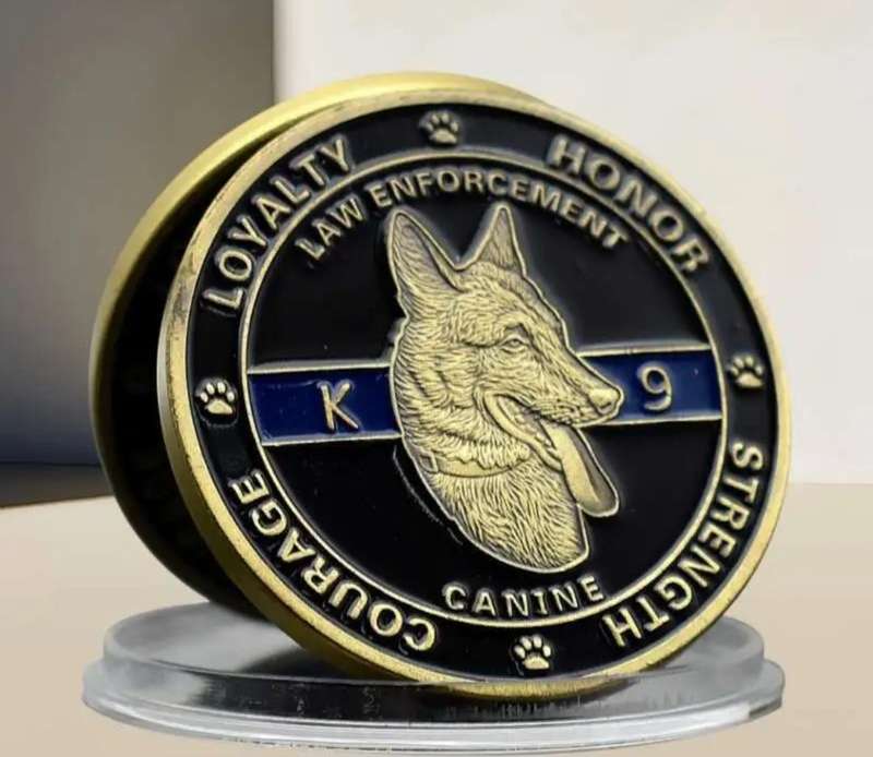 "K-9" Strength, Courage & Loyalty "The Night Guardian Commemorative Coin" .40mm in Capsule New