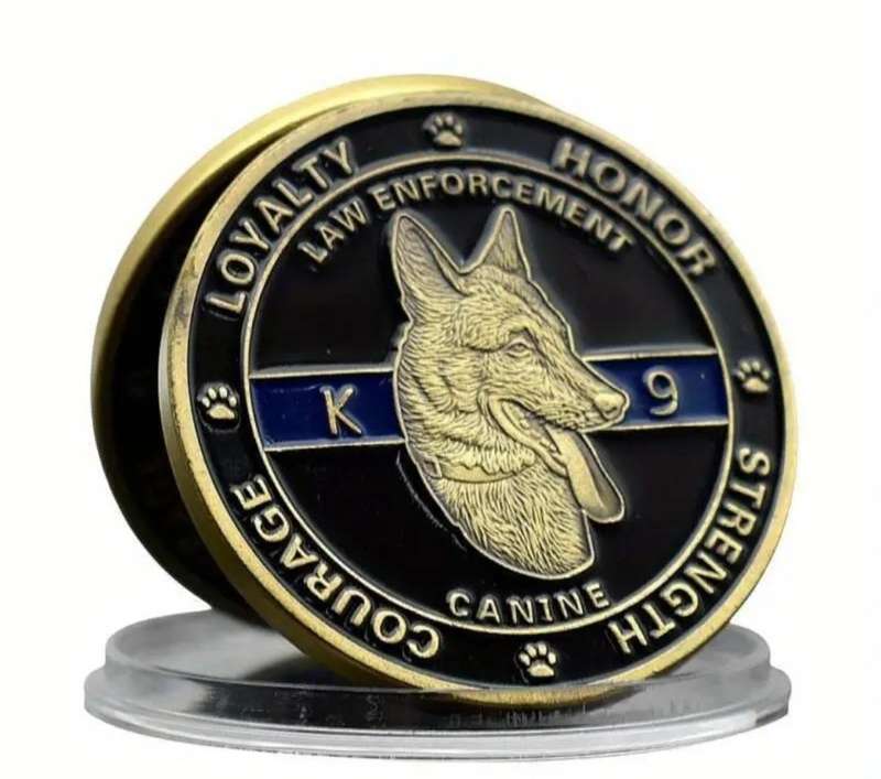 "K-9" Strength, Courage & Loyalty "The Night Guardian Commemorative Coin" .40mm in Capsule New