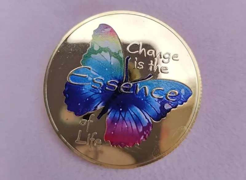 Inspiration Butterfly " Motivation & Reflection " Commemorative Coin New in Capsule.