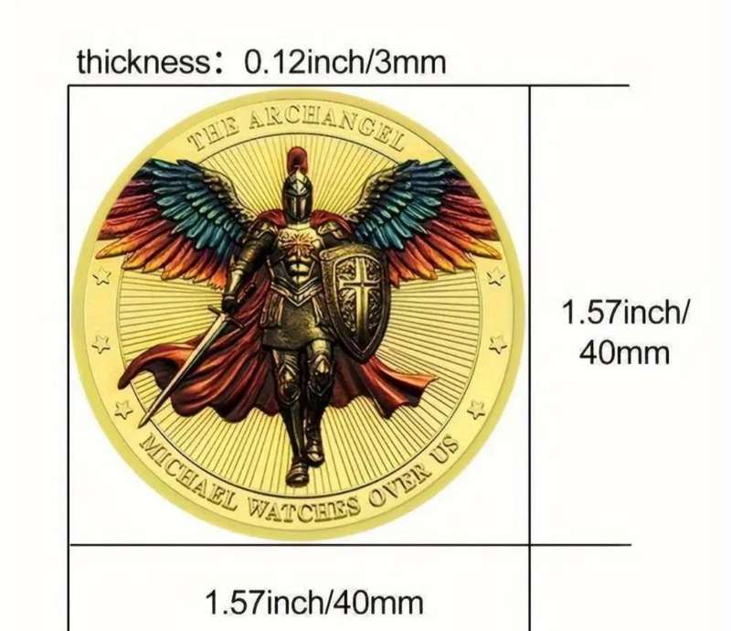 2 Feathered Knight -Armor Warriors Challenge Commemorative Coins. 40mm New in Capsule.