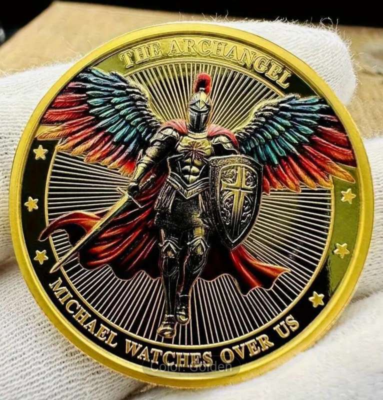 2 Feathered Knight -Armor Warriors Challenge Commemorative Coins. 40mm New in Capsule.