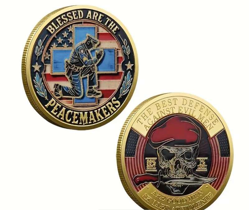 Blessed are the Peacemakers Military Challenge Coin New in Capsule 40mm .