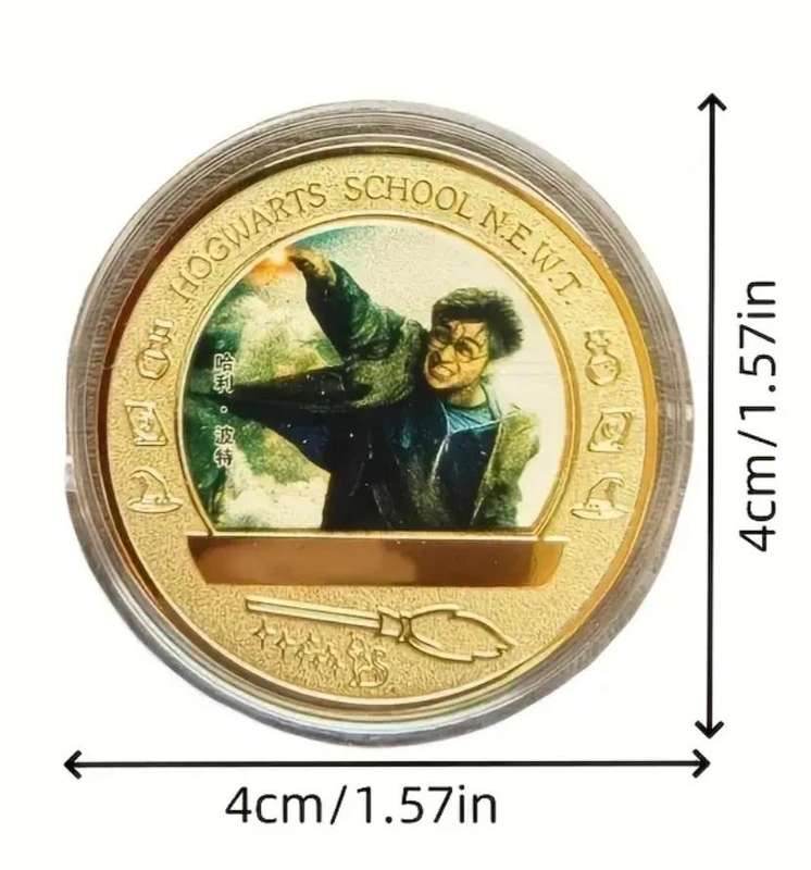 Harry Potter & the Philosopher's 5pc's Gold Plated coin set "60pc's Lomo-Card's"&32pc's Stickers.New