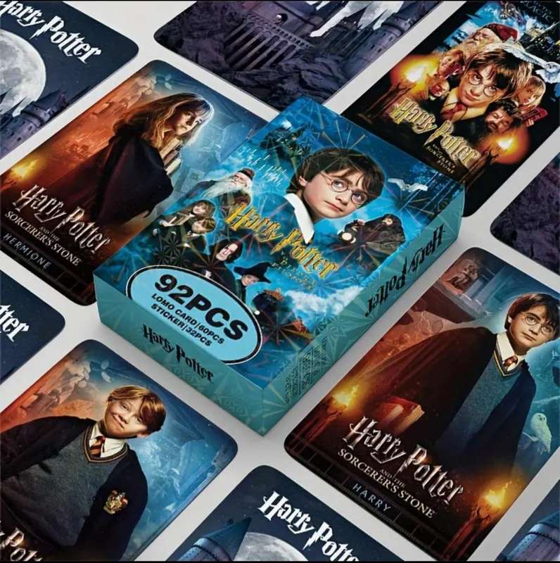 Harry Potter & the Philosopher's 5pc's Gold Plated coin set "60pc's Lomo-Card's"&32pc's Stickers.New