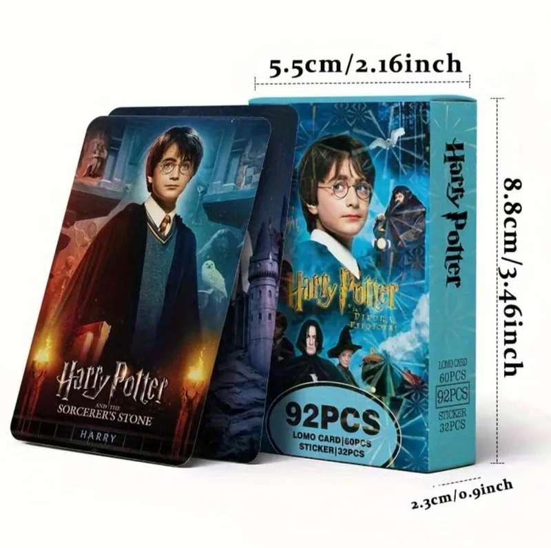 Harry Potter & the Philosopher's 5pc's Gold Plated coin set "60pc's Lomo-Card's"&32pc's Stickers.New