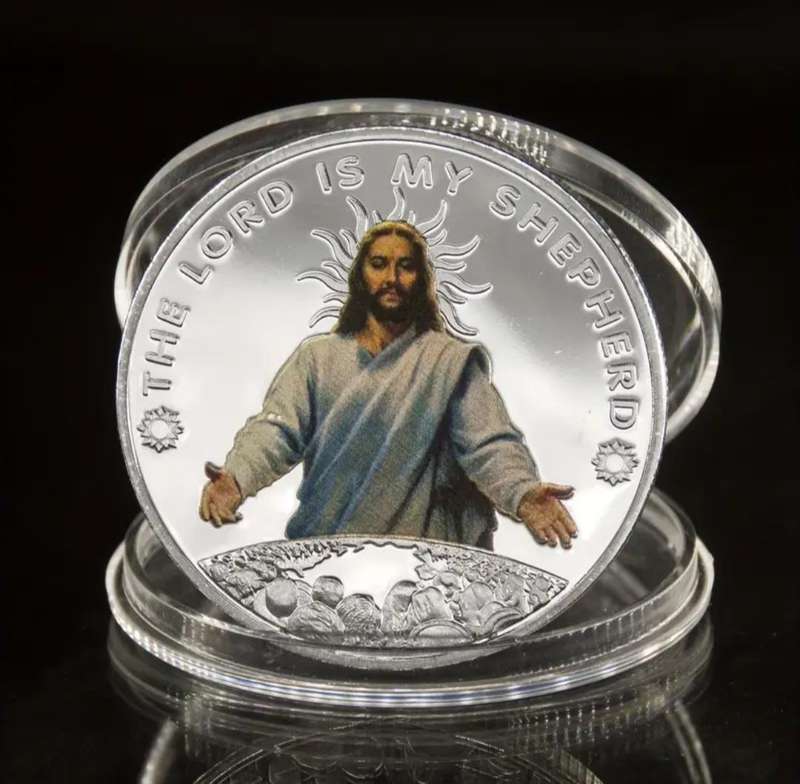 Three Dimensional Relief Coin " The Lord is my Shepherd. New in Capsule "$"