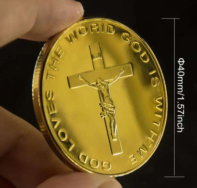 Three Dimensional Relief Coin " The Lord is my Shepherd. New in Capsule