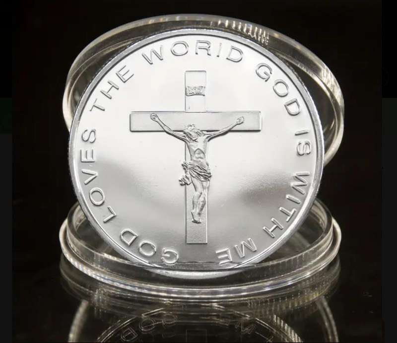 Three Dimensional Relief Coin " The Lord is my Shepherd. New in Capsule "$"