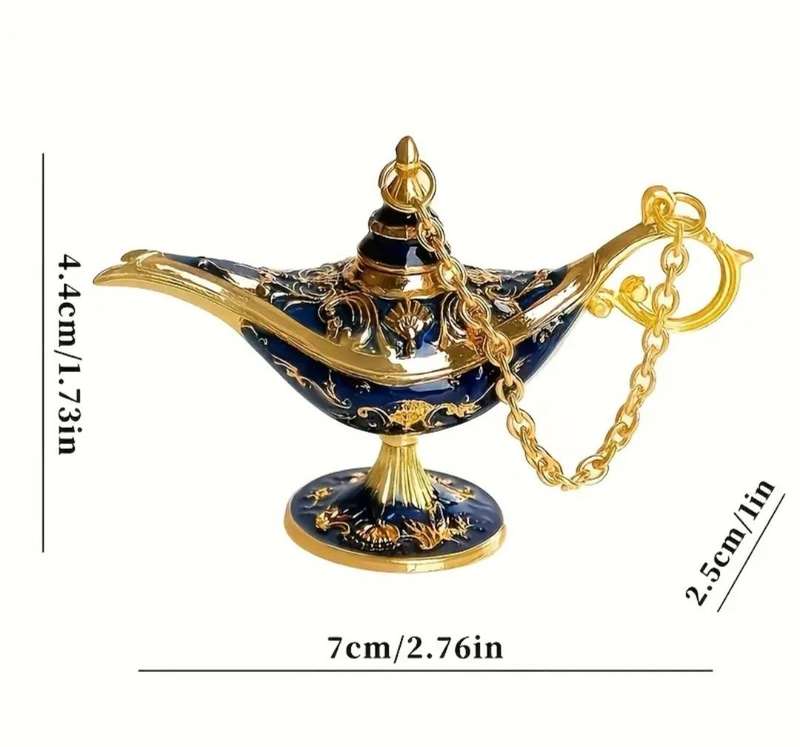 European Mini Aladdin Lamp Statues,Elegant Vintage Craftsmanship "6-Pack" New in Box.Indoor Ornament