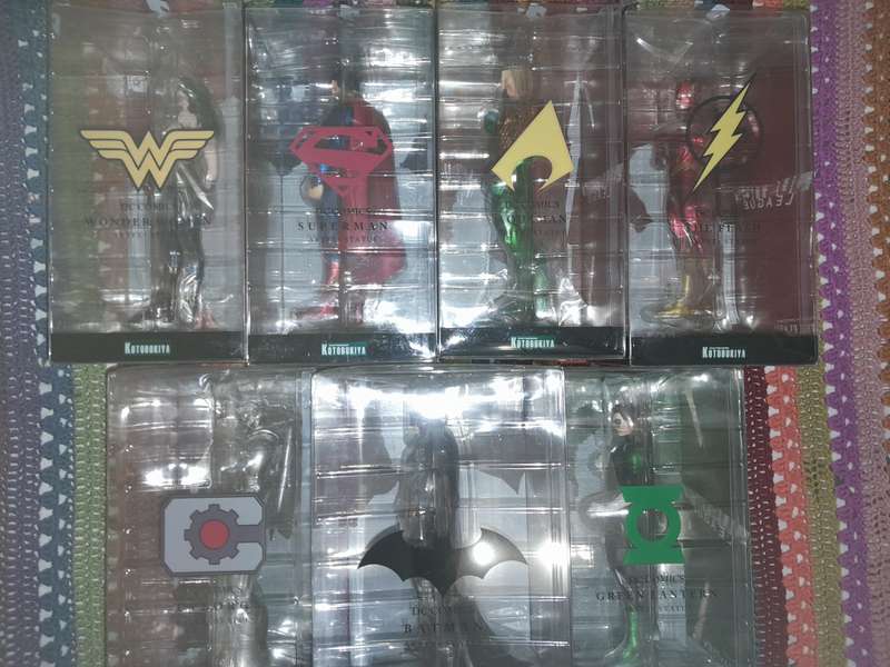 Kotobukiya Artfx+ Justice League complete set of seven (unopened)