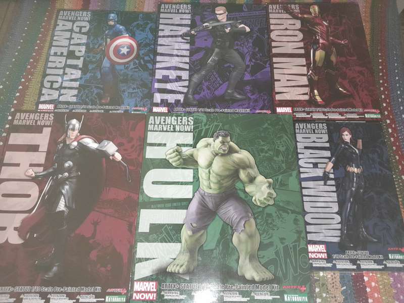 Kotobukiya Artfx+ Avengers complete set of six