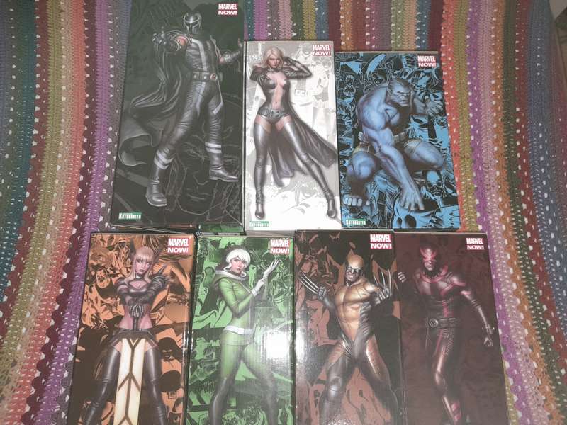 Uncanny X-Men (Complete set of seven) Kotobukiya Arftx+