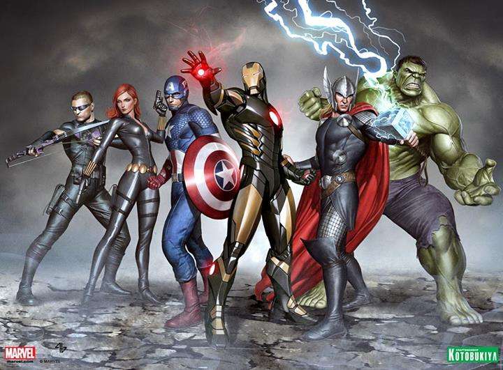 Kotobukiya Artfx+ Avengers complete set of six