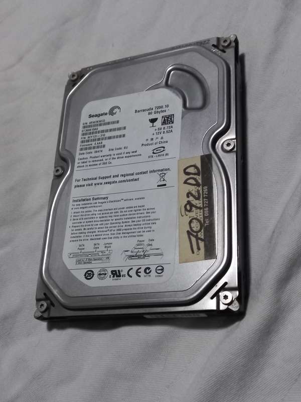 Seagate Barracuda 80 gigabyte hard drive