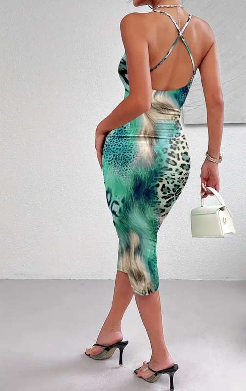 Leopard print Cami dress