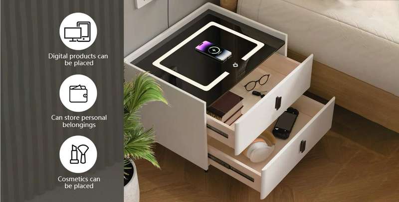 Modern Wireless Smart Bedside Table