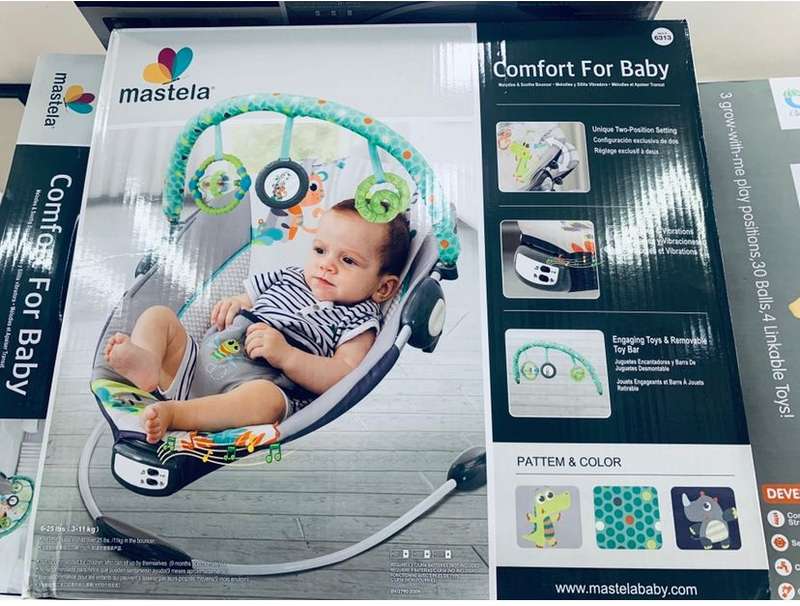Vibrating Bouncer (Blue, Grey)