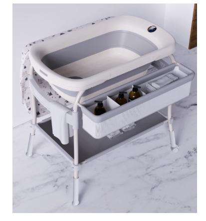 Baby Crystal 2 in 1 Bath Unit and Changing Station