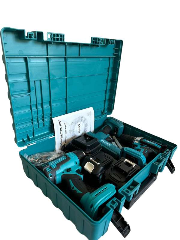 48V 3 in 1 Drill, Hot Air Gun and Heat Gun Combo - Cordless