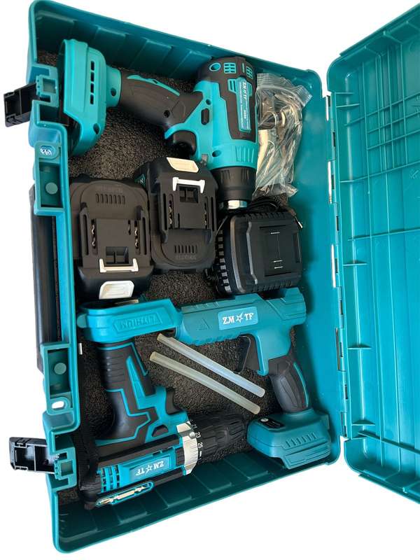 48V 3 in 1 Drill, Hot Air Gun and Heat Gun Combo - Cordless