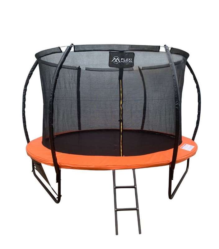 Trampoline with Enclosure Net and Curved Poles Trampoline