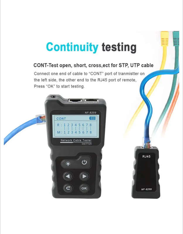Multifunctional LCD Network Wire and Network Tester