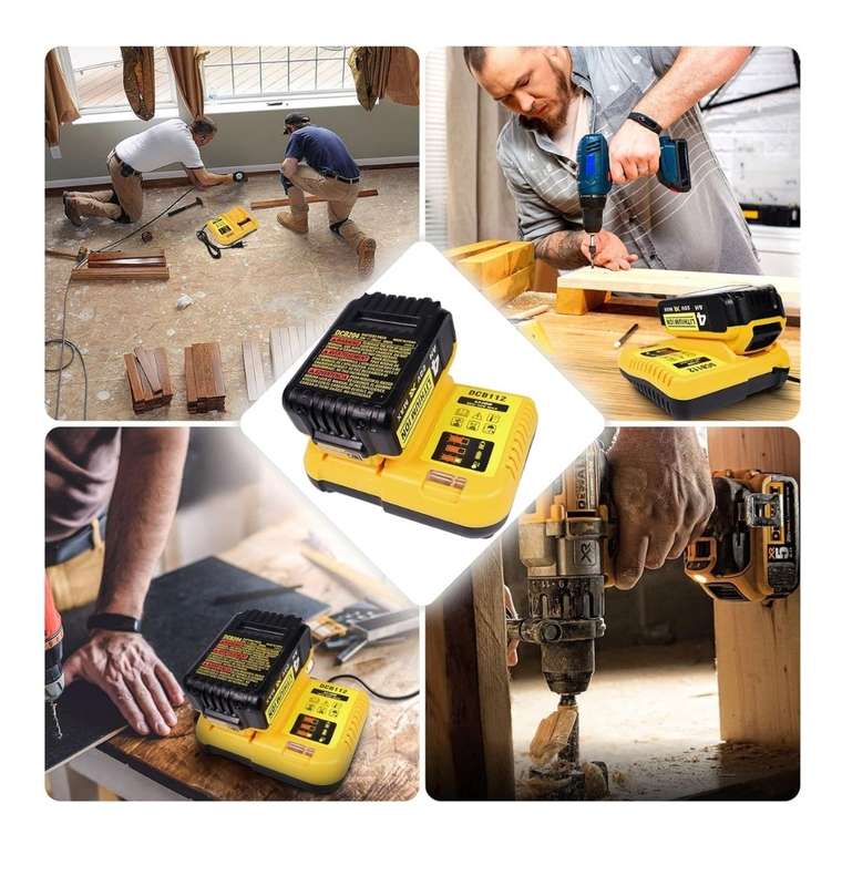 4Pcs Of  Lithium-Ion Cordless Multi-Functional Power Tool Kit