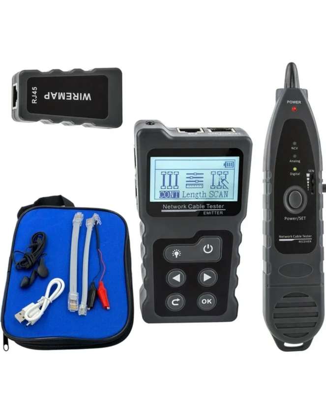 Network Cable Ethernet Tester LAN CAT5 CAT6 Tracker & Wiremap Tester