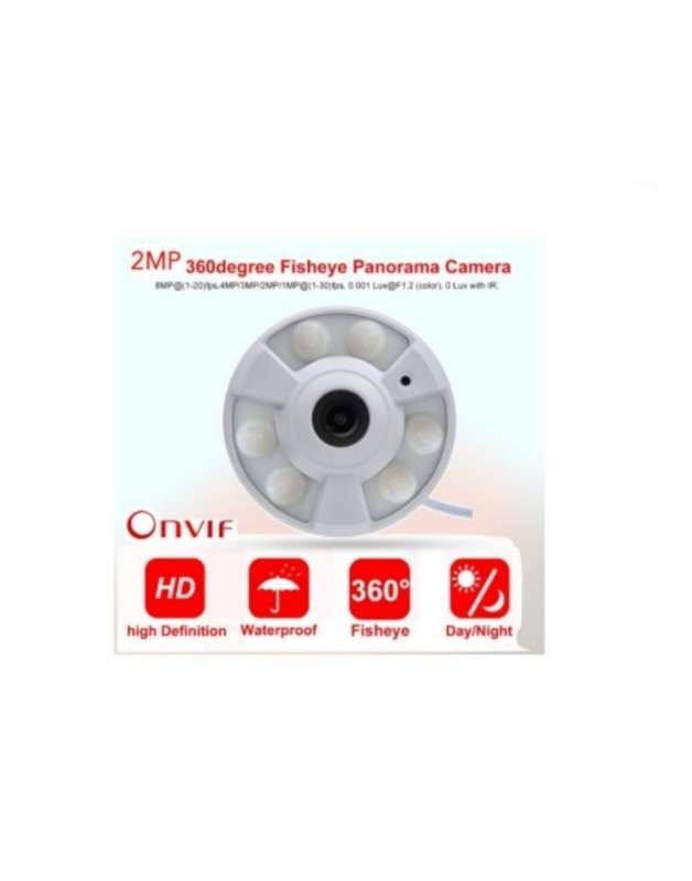 2MP 360 Degrees Fisheye Camera With High Power LED