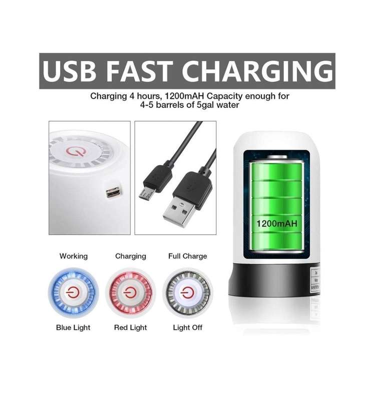 USB-Rechargeable Water Dispenser Automatic Water Bottle Pump