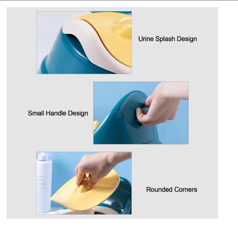 Non-Slip Oval Bottom Potty Training Toilet