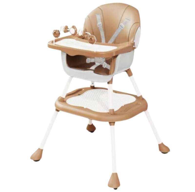 5 Point High & Booster Seats with Study Table and Storage Basket