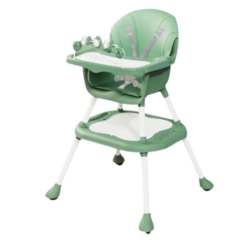 5 Point High & Booster Seats with Study Table and Storage Basket