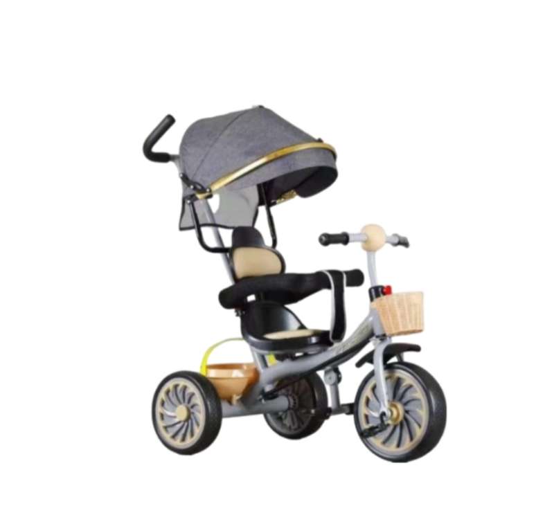 Luxury 4 in 1 kids tricycle with steel frame