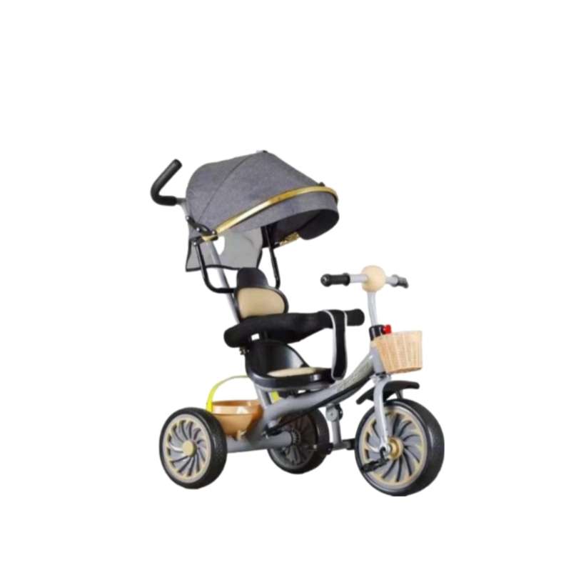 Luxury 4 in 1 kids tricycle with steel frame