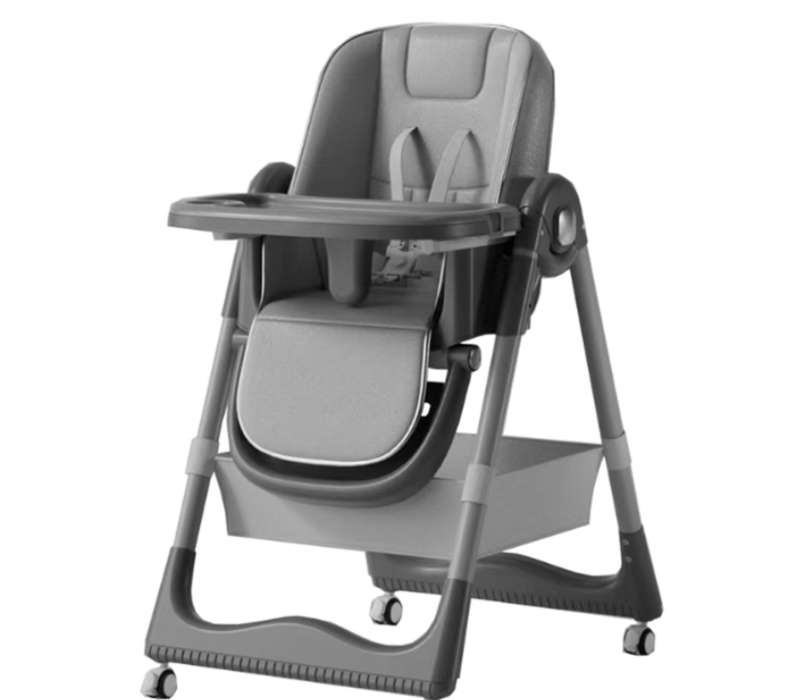 Foldable baby chair with adjustable height
