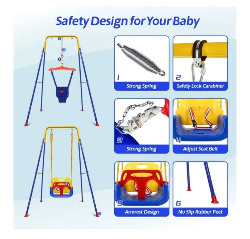 3-in-1 Swing Set Baby Jumper and Bouncers for Toddler